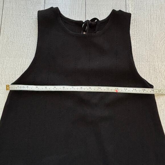 Rachel Roy Collection Black Tie Front Fringe Hem Vest Size Med/Large - Picture 5 of 10